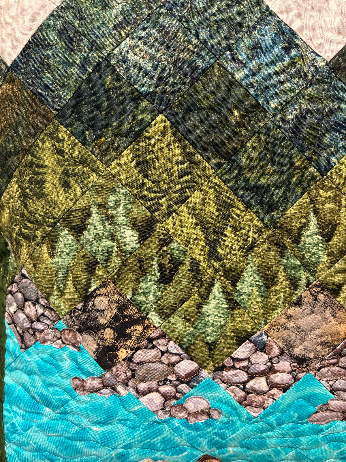Lake Tahoe Mountain Decorative Pillow, Pine Trees Blue Sky Alpine Landscape Pillow 20x20" Cotton, Cabin Lodge Decor Bedroom Sofa Living Room