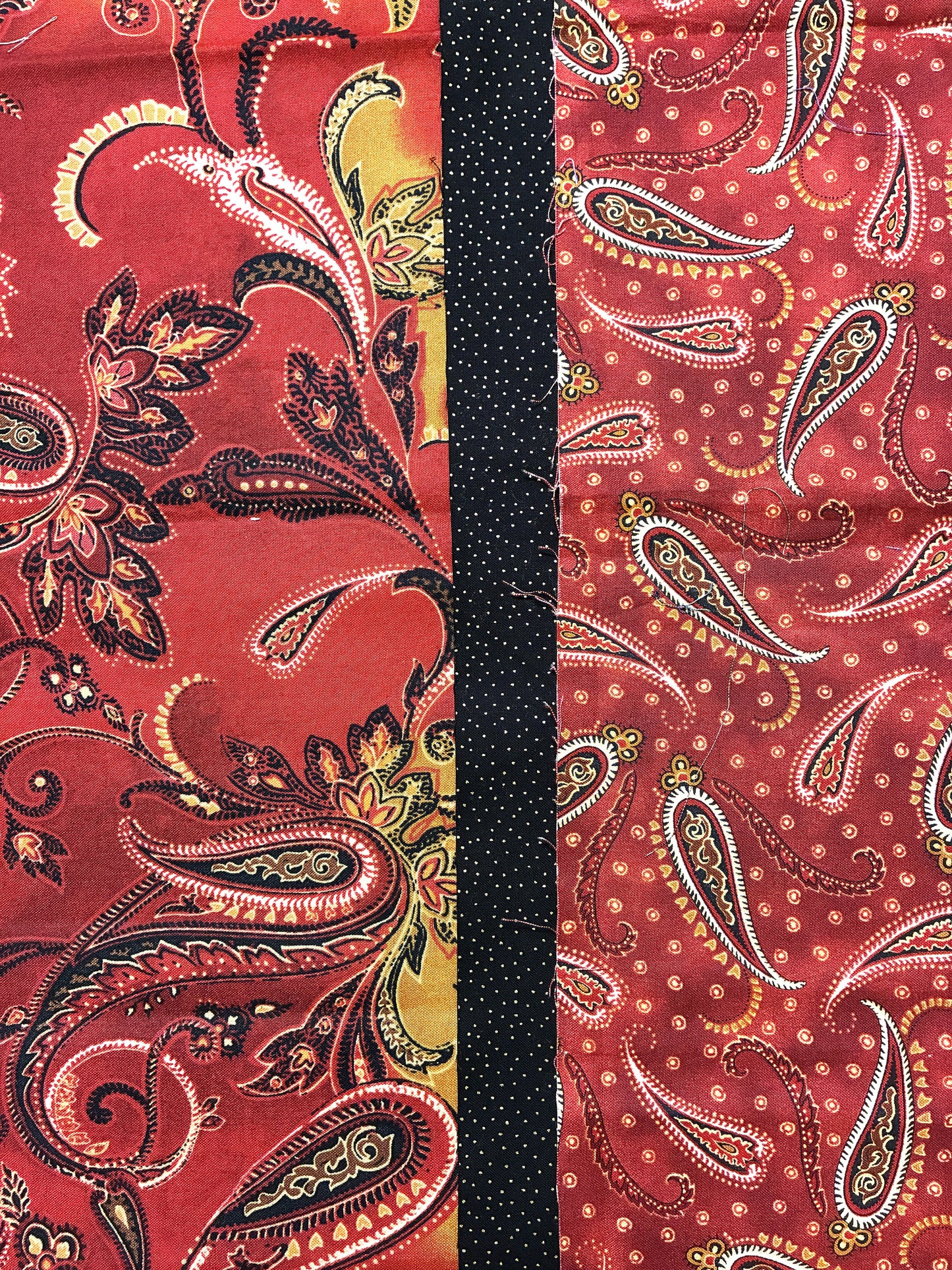 Reserved for Kim - 10x33" runner from fabrics in photo