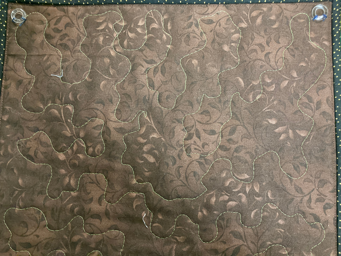 Chickadees on Winter Pine Cones Bird Quilted Wall Hanging, 12x15", Vertical Narrow, Mountain Cabin Decor, Bird Lover Gift Woods Handmade