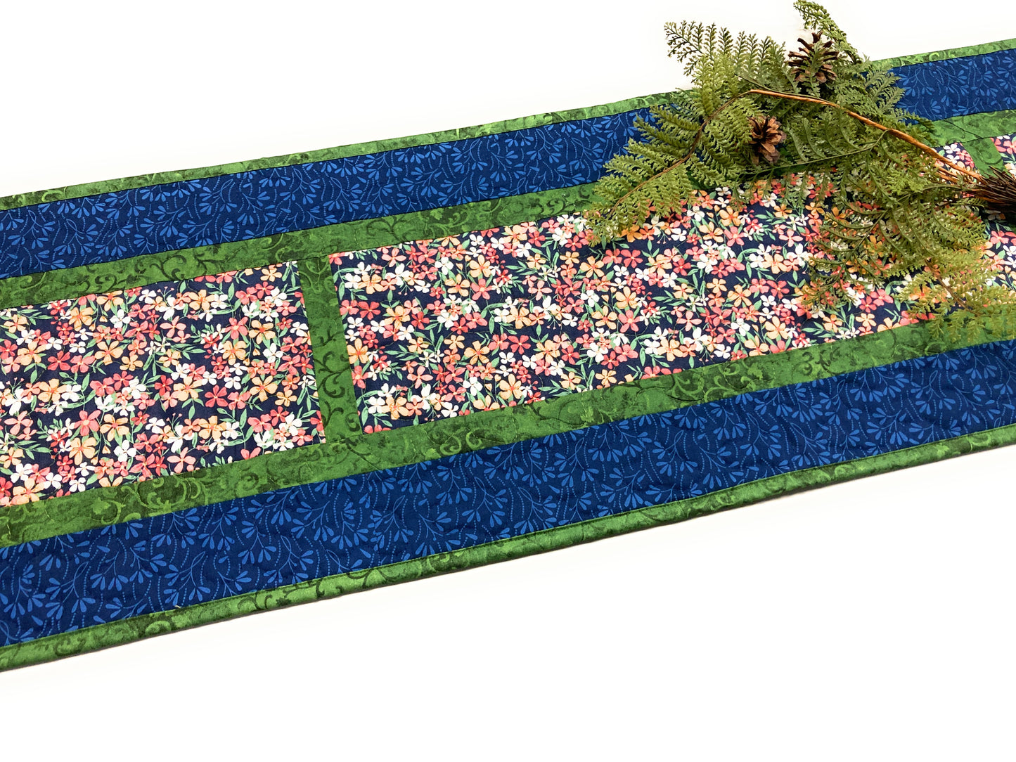 Summer Blooms Orange Red, 13x70" Long Dining Room Coffee Table Runner, Garden Floral Everyday
