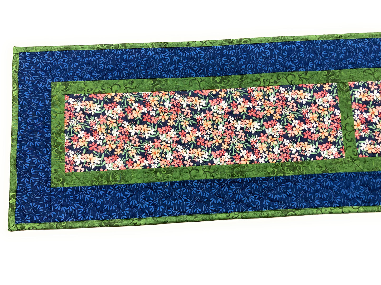 Summer Blooms Orange Red, 13x70" Long Dining Room Coffee Table Runner, Garden Floral Everyday