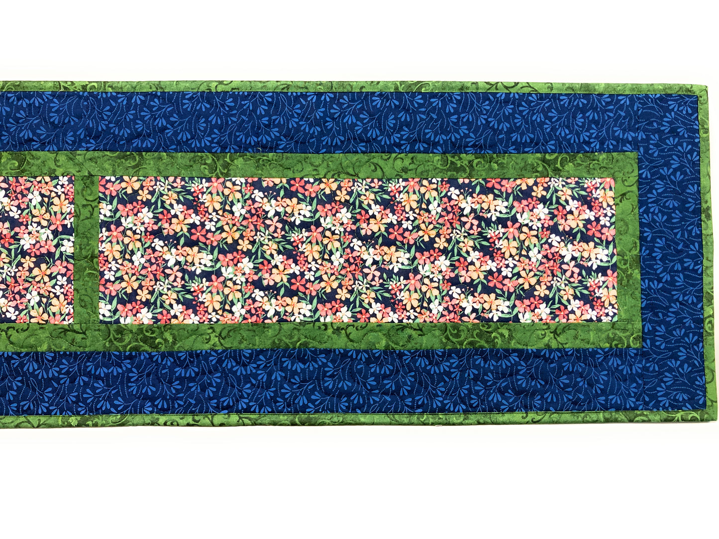 Summer Blooms Orange Red, 13x70" Long Dining Room Coffee Table Runner, Garden Floral Everyday